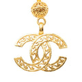 Chanel Vintage CC Logo Chain Necklace Gold Plated