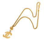 Chanel Vintage CC Logo Chain Necklace Gold Plated