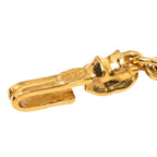 Chanel Vintage CC Logo Chain Necklace Gold Plated