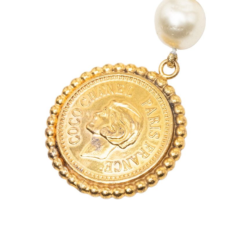 Chanel 31 Rue Cambon Vintage Chain Belt Gold Plated Faux Pearl