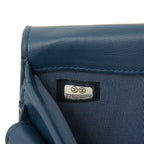 Chanel Quilted CC Logo Wallet Navy Lambskin