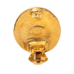Chanel Vintage CC Logo Earrings Gold Plated