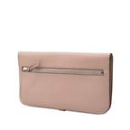 Hermes Dogon Wallet Pink Silver Color