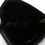 Chanel CC Logo Choco Bar Card Case Black Lambskin