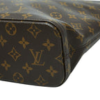 Louis Vuitton Monogram Luco Tote Shoulder Bag Brown Leather