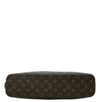 Louis Vuitton Monogram Luco Tote Shoulder Bag Brown Leather