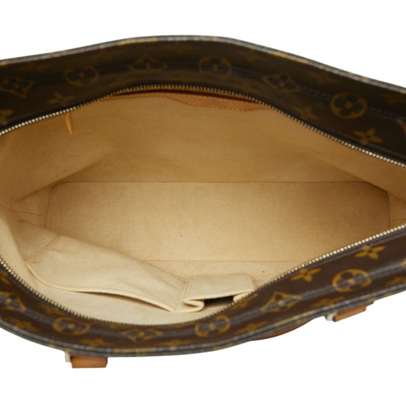 Louis Vuitton Monogram Luco Tote Shoulder Bag Brown Leather