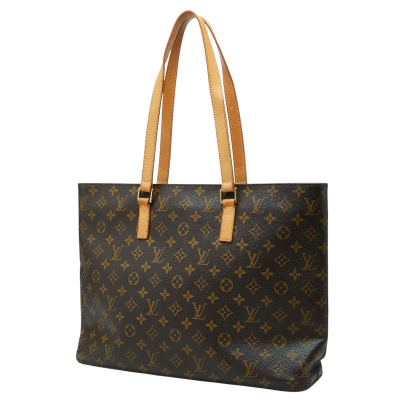 Louis Vuitton Monogram Luco Tote Shoulder Bag Brown Leather
