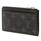 Louis Vuitton Monogram Eclipse Coin Card Holder Case Noir Black Leather