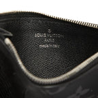 Louis Vuitton Monogram Eclipse Coin Card Holder Case Noir Black Leather