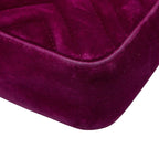 Gucci GG Marmont Quilted Chain Shoulder Bag Purple Velvet