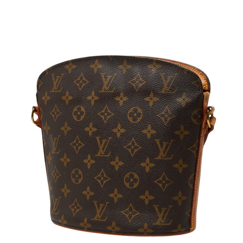Louis Vuitton Monogram Drew Crossbody Shoulder Bag Brown Leather