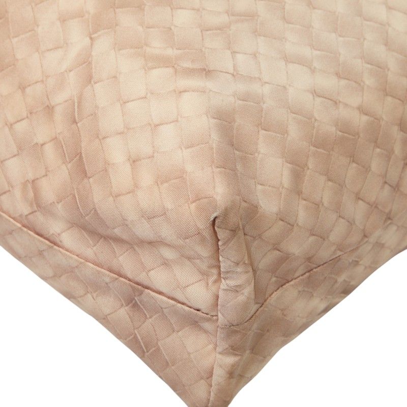 Bottega Veneta Intreccio Illusion Tote Shoulder Bag Pink Nylon Leather