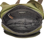 Prada Crossbody Shoulder Bag Khaki Green Nylon Leather