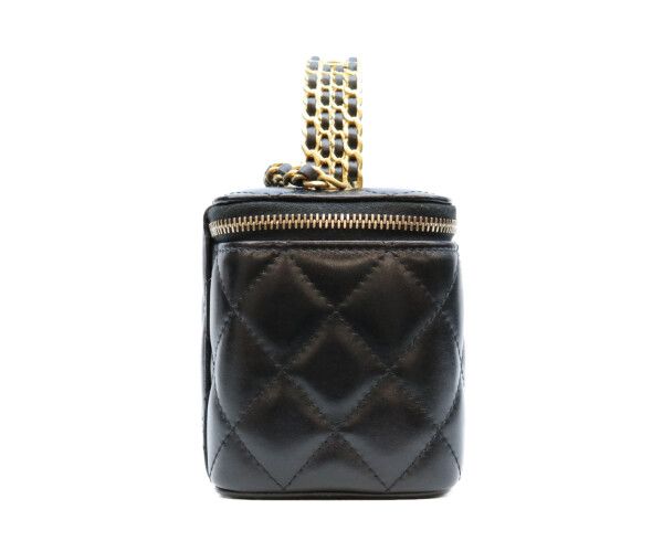 Chanel Black Lamb Gold Top Handle 2-Way — view 5