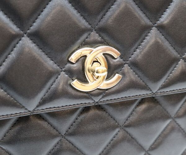 Chanel Lamb Gold Trendy CC Maxi 2-Way Shoulder — view 6
