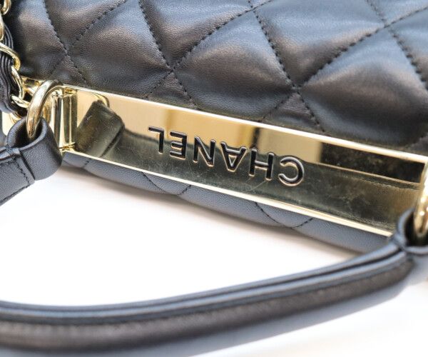 Chanel Lamb Gold Trendy CC Maxi 2-Way Shoulder — view 7