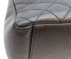 Chanel Black Caviar Gold Grand Shopping Tote GST — view 7