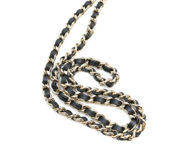 Chanel Black Patent Gold Top Handle Vanity 2-Way — view 6