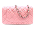 Chanel Pink Lamb Silver Mini Quilted 20 Shoulder — view 3