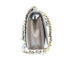 Chanel Gray Lamb 19 Chain Wallet Shoulder — view 3