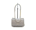 Chanel Gray Lamb 19 Chain Wallet Shoulder