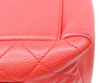 Chanel Red Caviar Silver Grand Shopping Tote GST — view 7