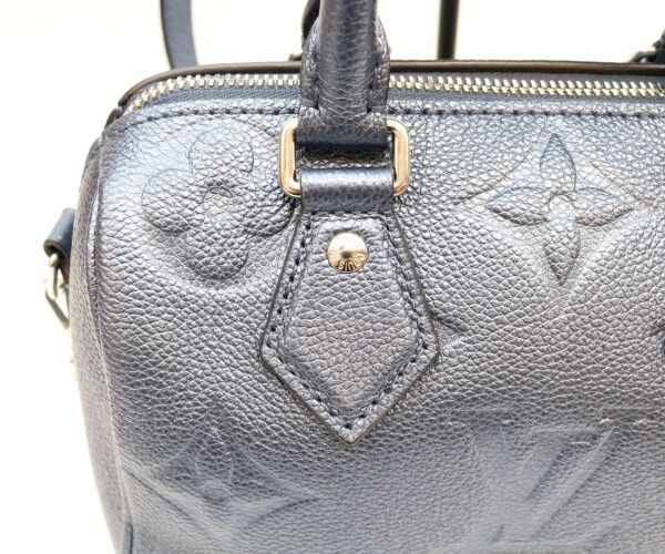 Louis Vuitton Empreinte Metallic Blue Speedy Bandouliere 20 Boston — view 6