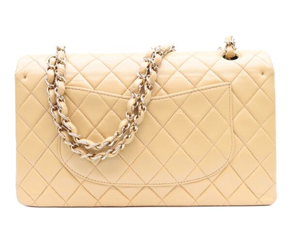 Chanel Beige Lamb Gold Quilted 25 Shoulder — view 3