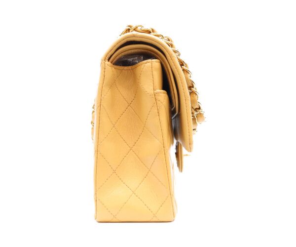 Chanel Beige Lamb Gold Quilted 25 Shoulder — view 4