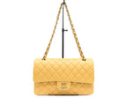 Chanel Beige Lamb Gold Quilted 25 Shoulder