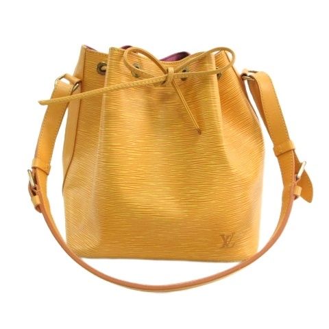 Louis Vuitton Epi Petit Noe Shoulder Bag Leather Yellow