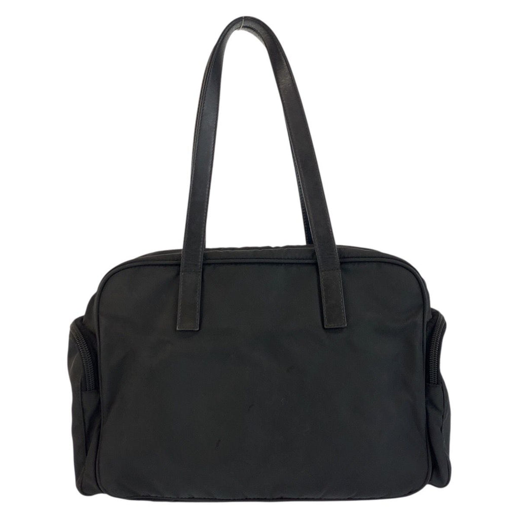 Prada Tessuto Black Silver Nylon Tote — view 2
