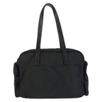 Prada Tessuto Black Silver Nylon Tote — view 2