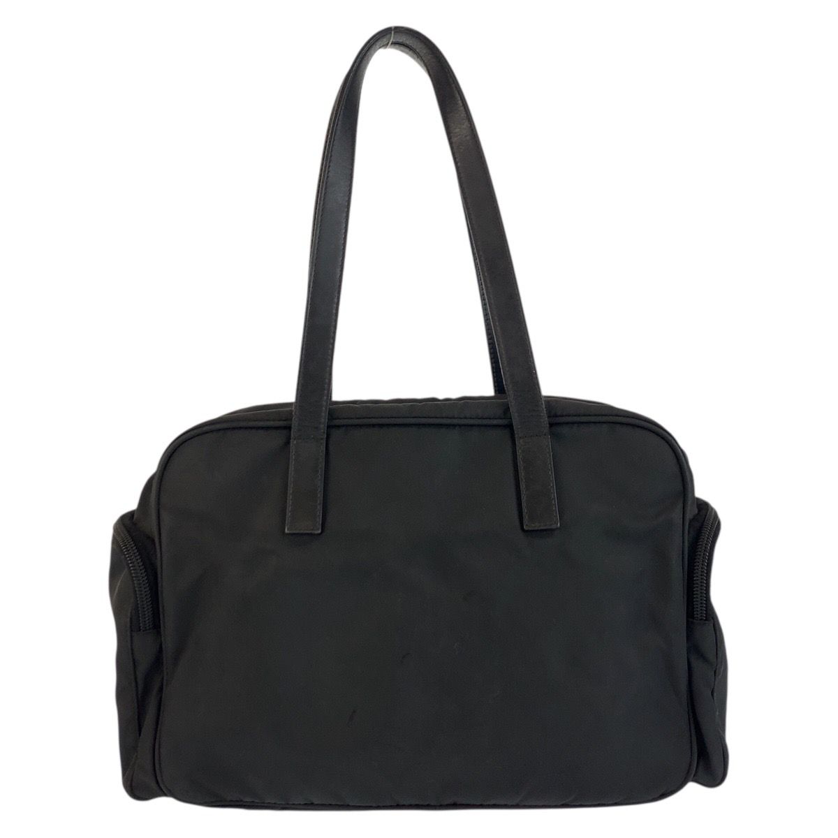 Prada Tessuto Black Silver Nylon Tote — view 2