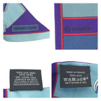 Hermes Twilly Camaille Blue Purple Multicolor Silk Scarf Ribbon