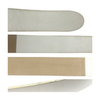 Bottega Veneta White Silver Leather 925 Sterling Belt — view 7