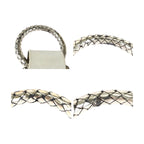 Bottega Veneta White Silver Leather 925 Sterling Belt — view 6