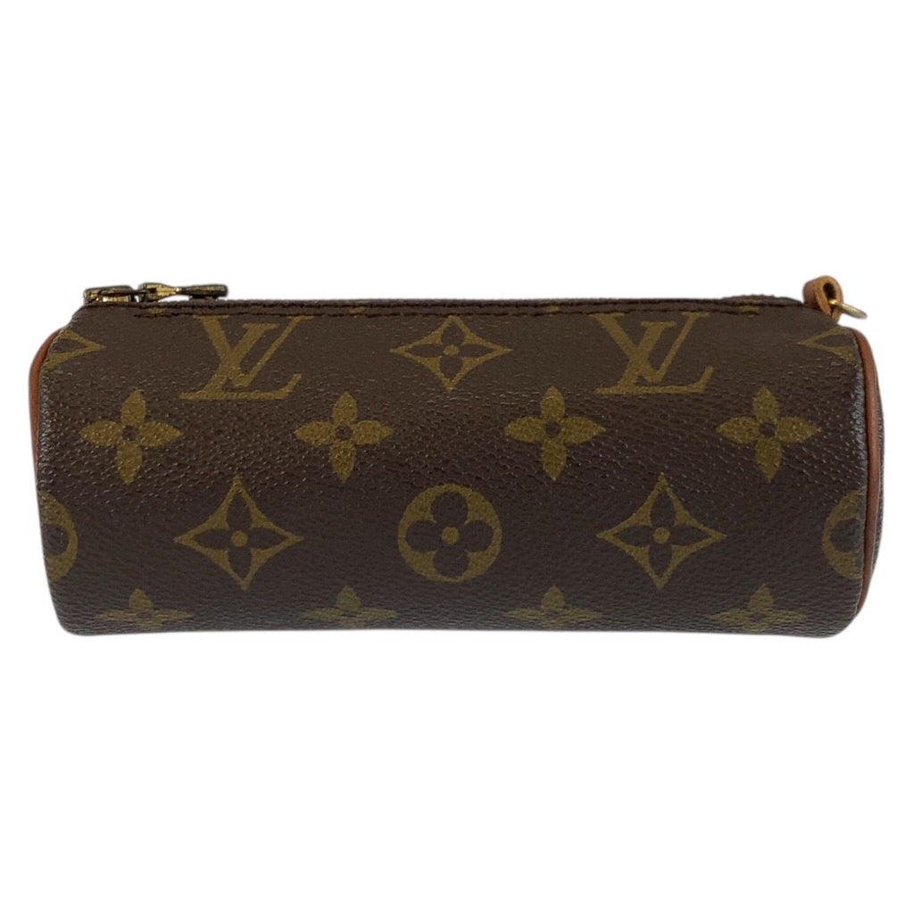 Louis Vuitton Monogram Papillon Pouch Only Brown Gold Case