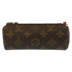 Louis Vuitton Monogram Papillon Pouch Only Brown Gold Case