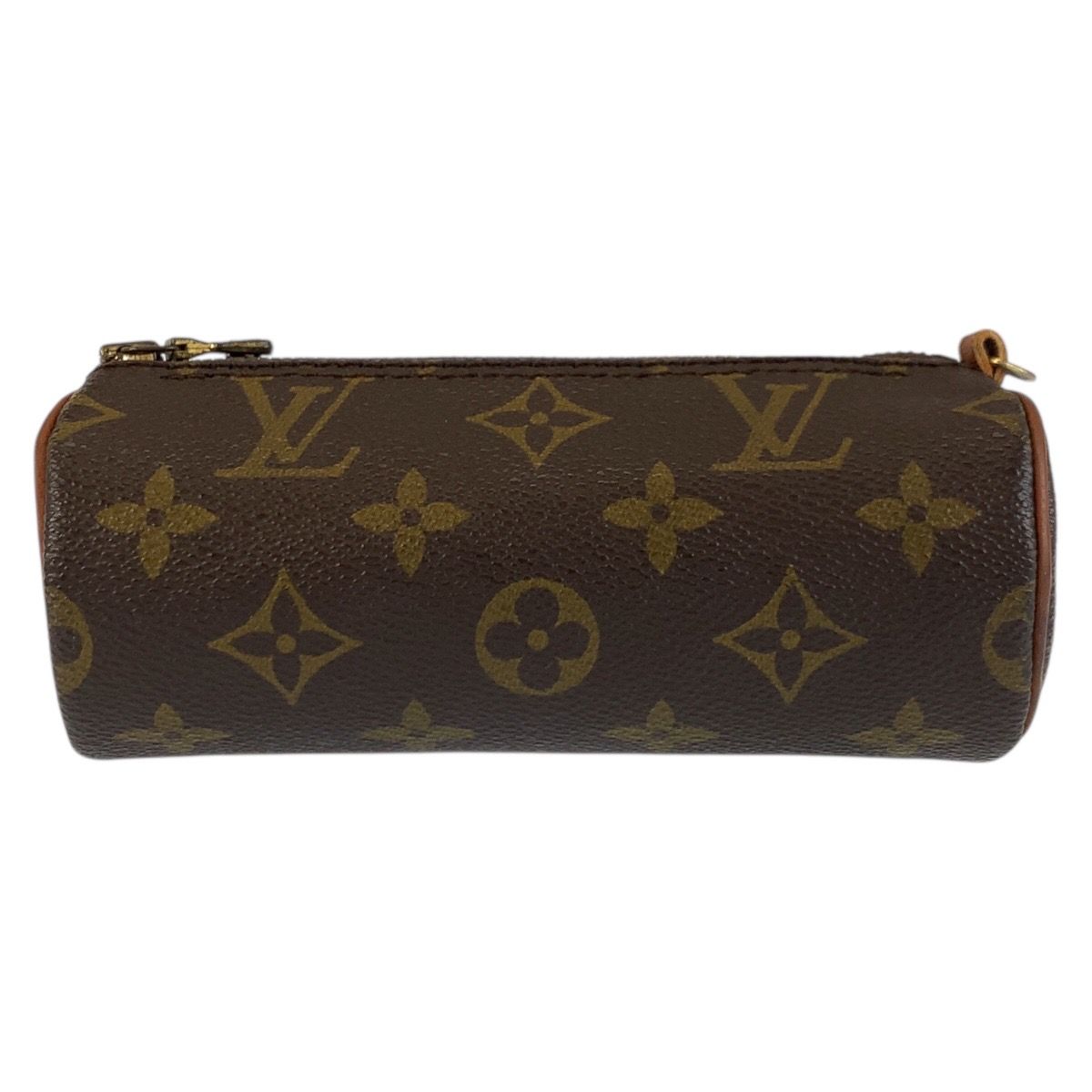 Louis Vuitton Monogram Papillon Pouch Only Brown Gold Case