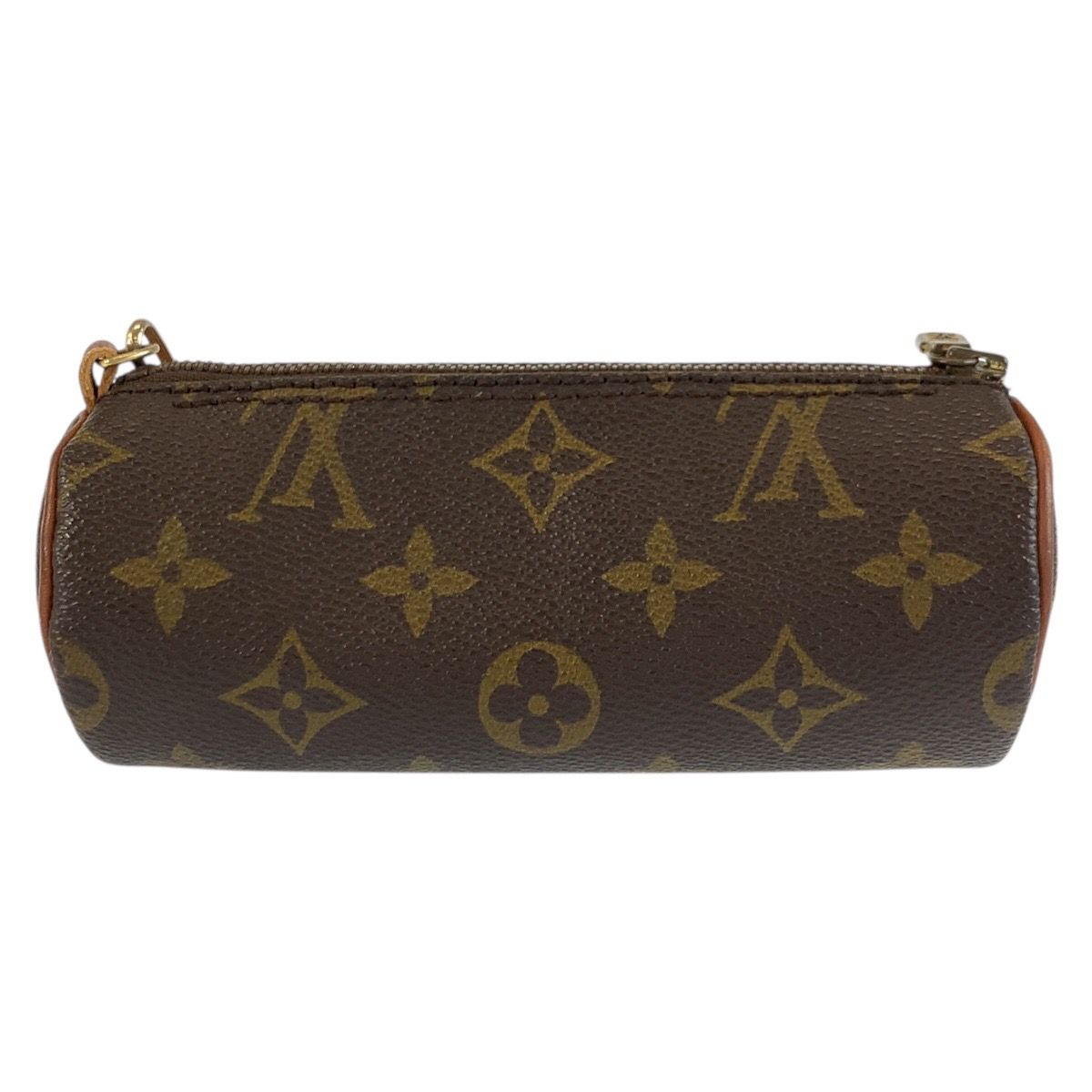 Louis Vuitton Monogram Papillon Pouch Only Brown Gold Case — view 2