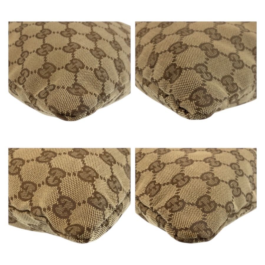 Gucci Beige Brown GG Canvas 014 Drawstring Pouch — view 4