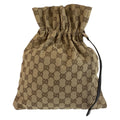 Gucci Beige Brown GG Canvas 014 Drawstring Pouch