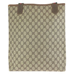 Gucci Vintage Sherry Line Beige Brown GG Supreme Canvas Tote Shoulder — view 2