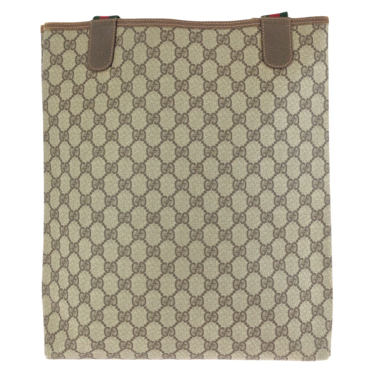 Gucci Vintage Sherry Line Beige Brown GG Supreme Canvas Tote Shoulder — view 2