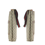 Gucci Vintage Sherry Line Beige Brown GG Supreme Canvas Tote Shoulder — view 8