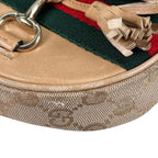 Gucci Horsebit Guccissima Canvas Beige Shoulder Bag Gold — view 7