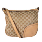 Gucci Horsebit Guccissima Canvas Beige Shoulder Bag Gold — view 2