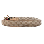 Gucci Horsebit Guccissima Canvas Beige Shoulder Bag Gold — view 3